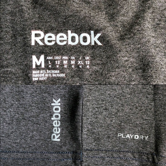 REEBOK PlayDry Active Shirt V Neck Medium Gray Women’s - Picture 3 of 12